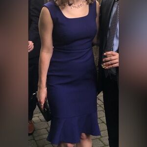 Ann Taylor Royal Blue Midi Dress